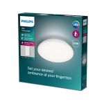 Philips LED Plafondlamp Wincel Wit 24W 2500lm - 865 Daglicht | Dimbaar - Afstandsbediening